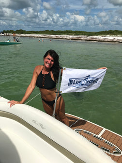 Custom Boat Flag on Boat