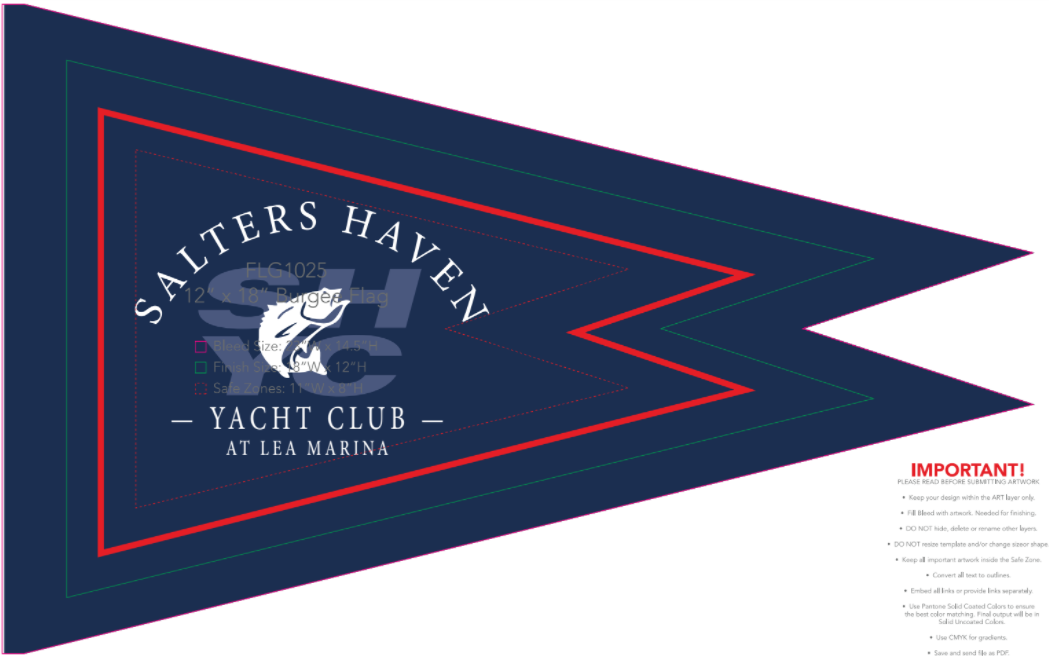 Salters Haven Community Flag - single sided